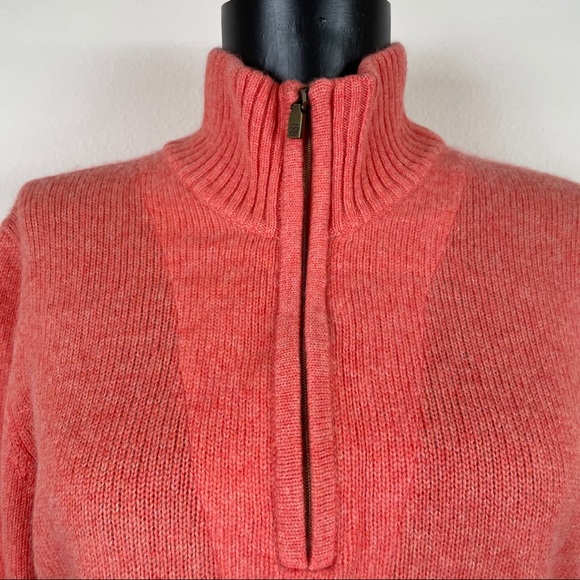 Tommy Bahama 100% Cashmere Orange Pullover Medium - Picture 2 of 12